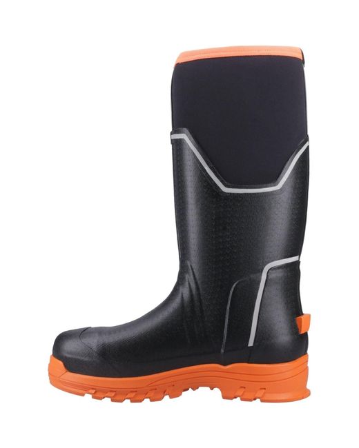 Muck Boot Blue Grit S5 Rubber Wellington Boots for men