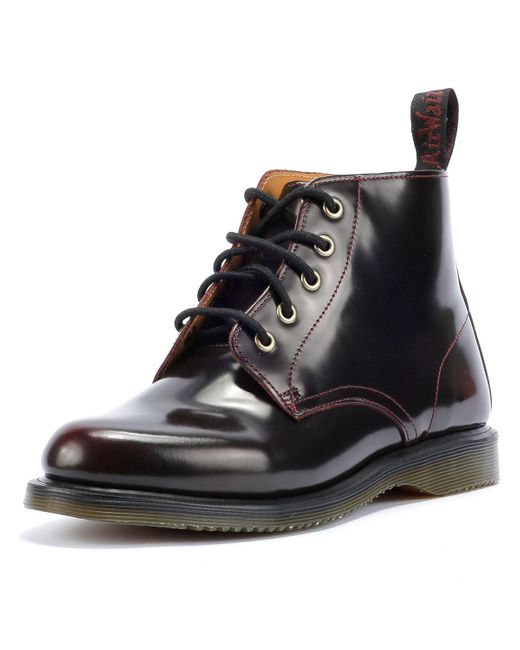 Emmeline Leather Cherry Boots de Dr. Martens de color Negro Lyst