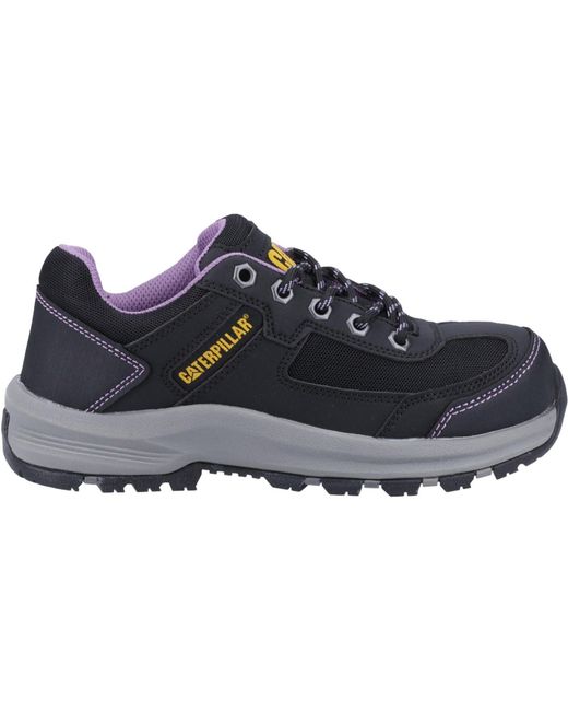 CAT Safety Blue Caterpillar Elmore Pvc/Lilac Safety Trainers