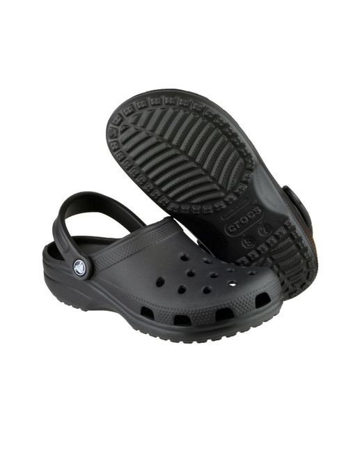CROCSTM Black Classic Croslite Rubber Clogs