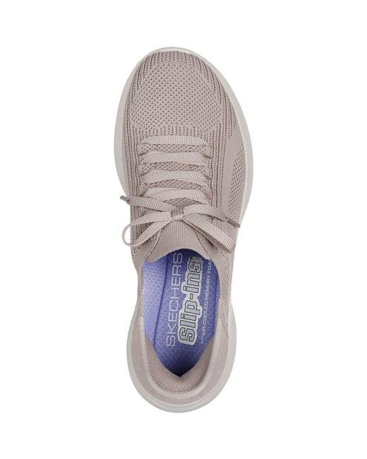 Skechers Gray Ultra Flex 3.0 Brilliant Path Textil Damen Sneaker