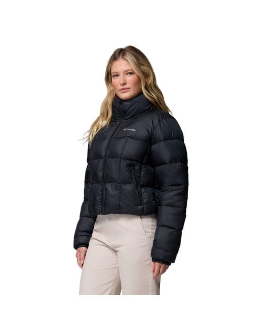 Columbia Black Puffect Iii Cropped Jacket Puffer Jackets
