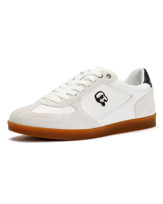 Karl Lagerfeld Natural Kandidate Nft Leather Trainers