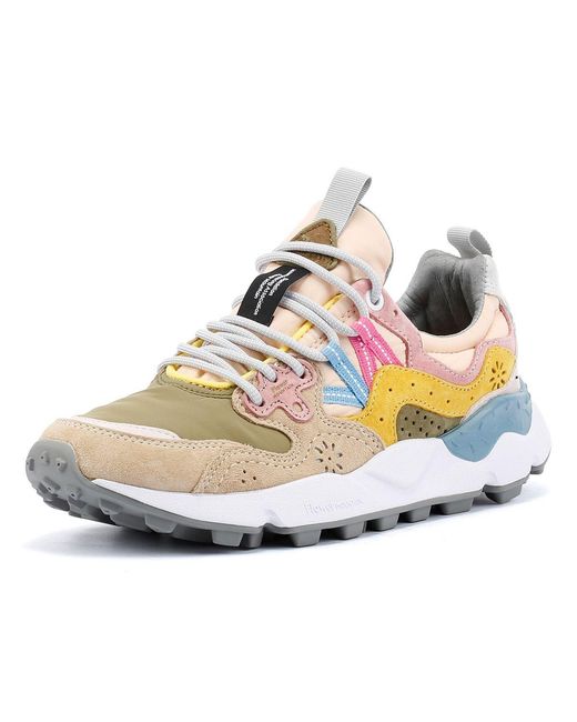 Flower Mountain Pink Yamano 3 Khaki/ Trainers