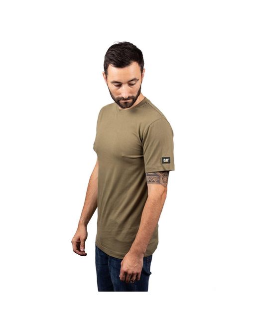 Caterpillar Green Essentials Short-Sleeve Cotton T-Shirt for men