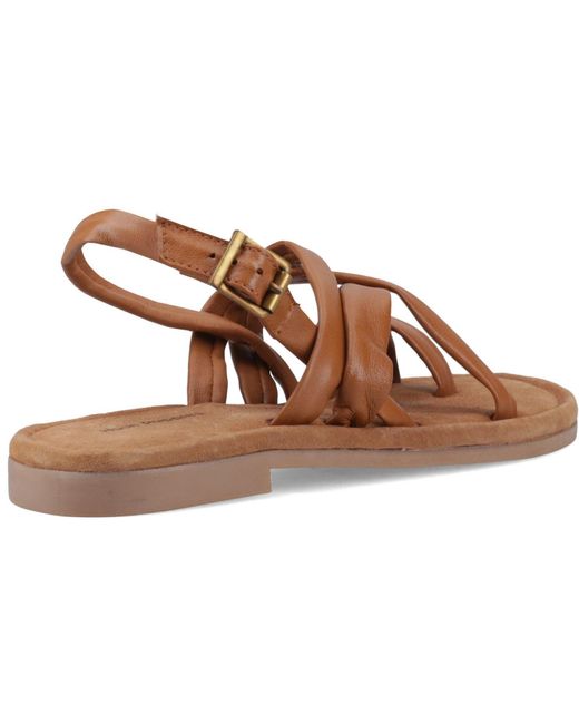 Hush Puppies Brown Hope Leather Sandals
