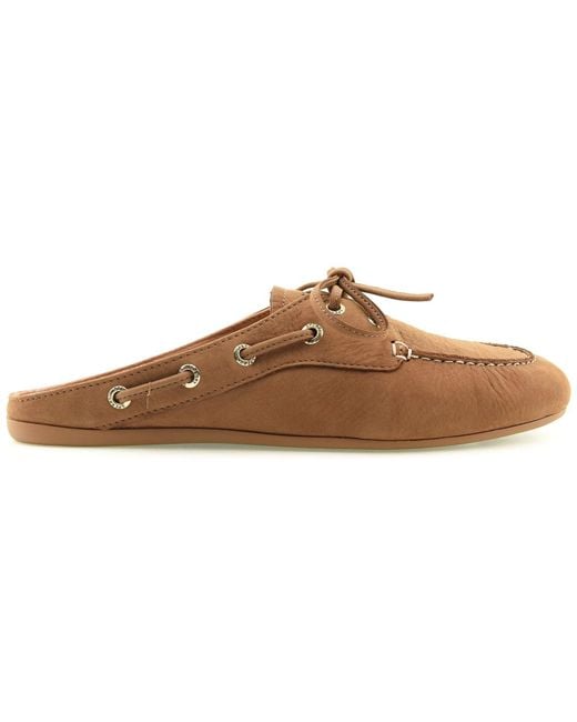 Sperry Top-Sider Brown Slimboat Leather Mules