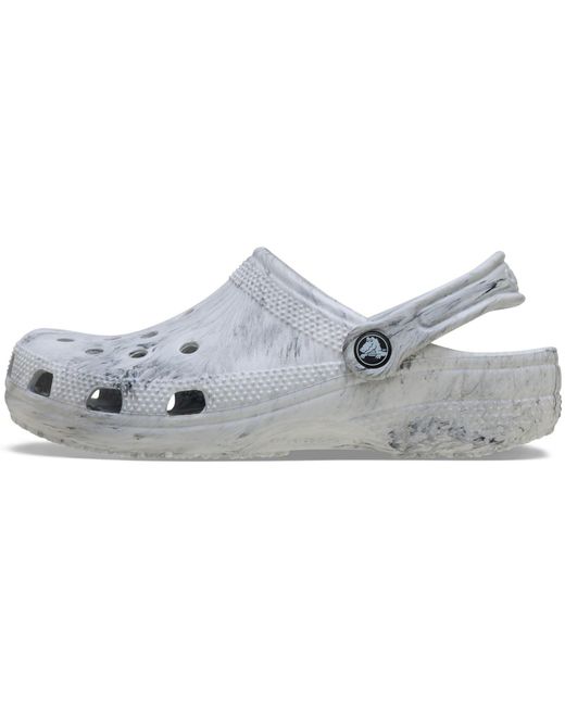 CROCSTM Gray Classic Marbled Synthetic Clogs