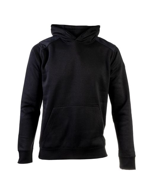 Caterpillar Black Essentials Synthetic Hooded Sweatshirt for men