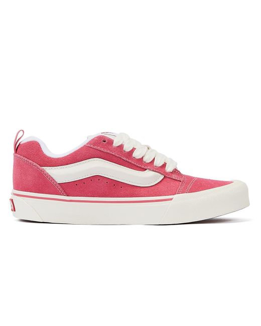 Vans Pink Knu Skool Retro /white Trainers