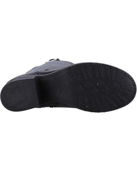 Hush Puppies Black Heidi Leder Farbe Lederstiefel