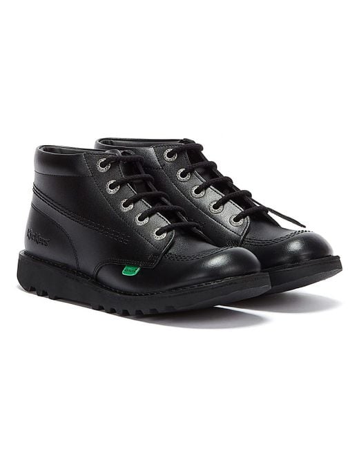 Kickers Leather Kick Hi Core Ankle Boots - Black for Men - Lyst