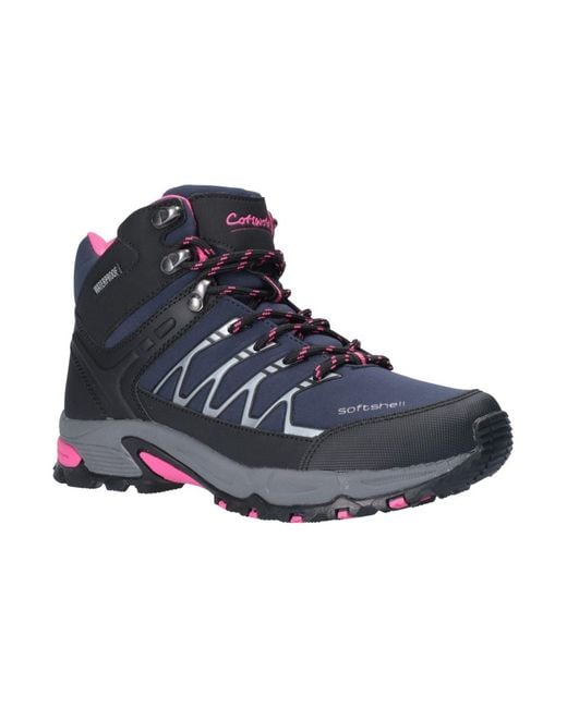 Cotswold Blue Abbeydale Mid Softshell Women's /black/fuchsia Hiking Boots