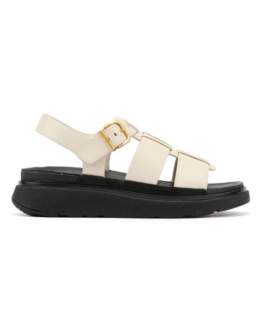Fitflop Gen-Ff Fisherman Sandalen Van Leer in het Natural