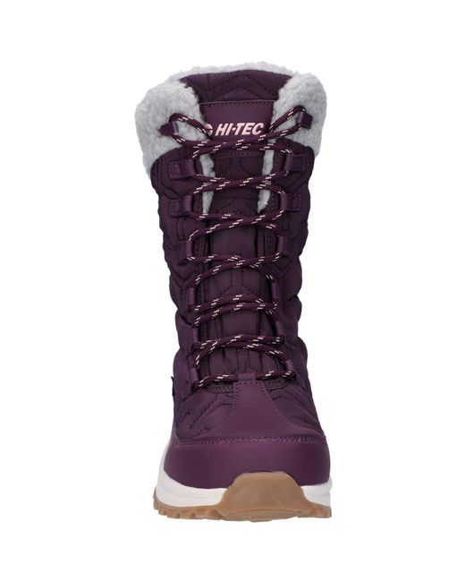 Hi-tec Purple Sophia Nylon Italian/Sepia Rose Winter Ankle Boots