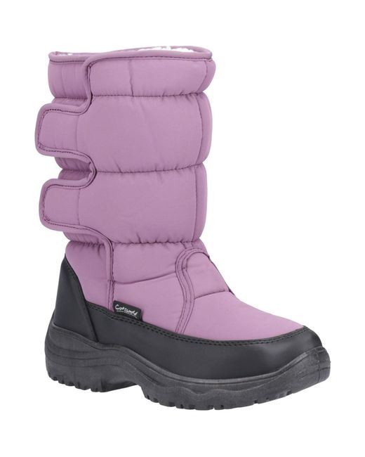Cotswold Purple Welland Textil Winterstiefel