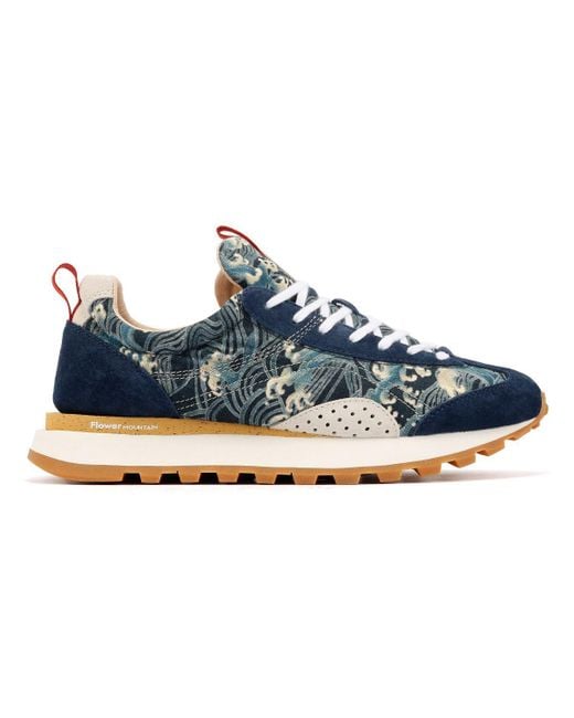 Flower Mountain Blue New Asuka Waves Trainers