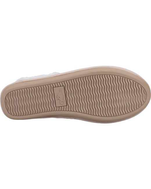 Rocket Dog Pink Rosie Skirball Jersey Cotton Natural Slippers