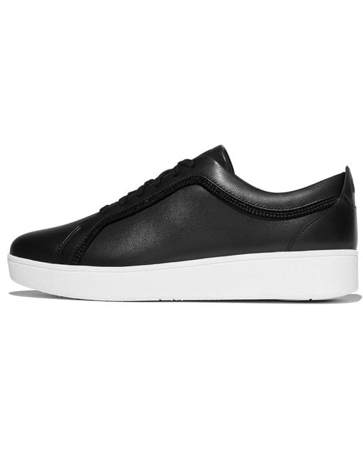 Fitflop Black Rally Leder Sneaker
