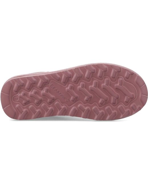 BEARPAW Purple Shorty Suede Peony Winter Ankle Boots