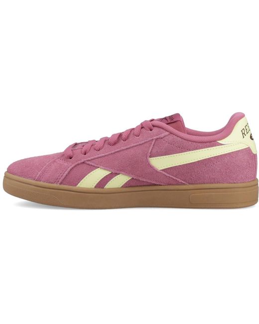 Reebok Purple Court Retro Textile Studiopink/Yel/Haze/Blkcherry Trainers