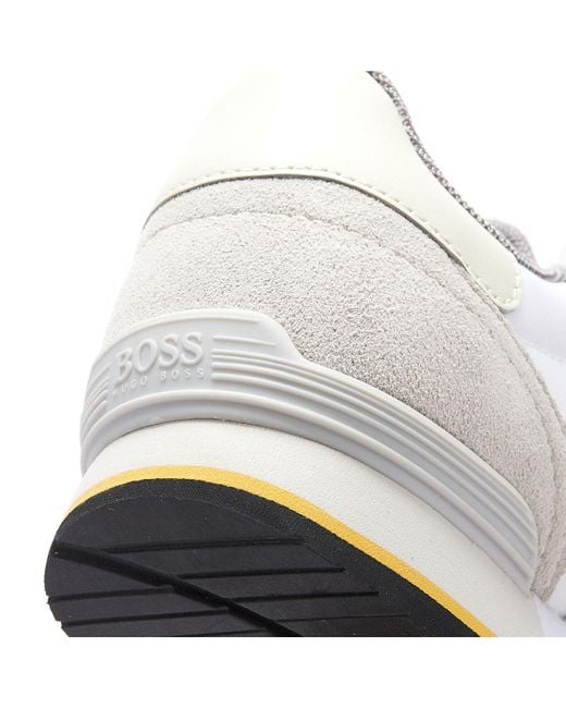 mens boss white trainers