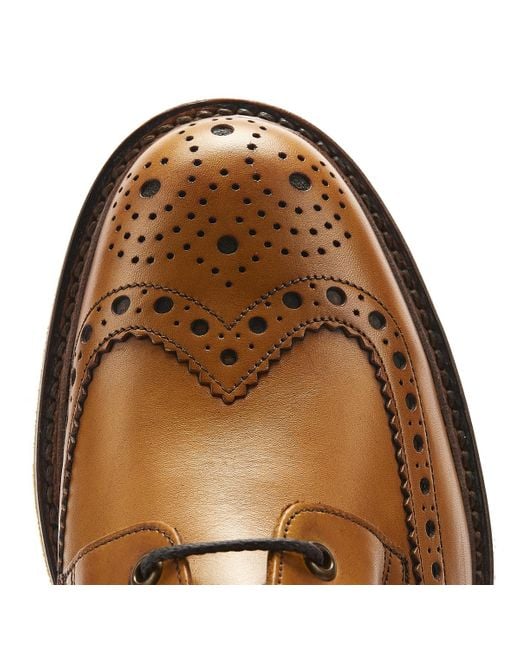 Leather Wide Fit Brogue Boots 