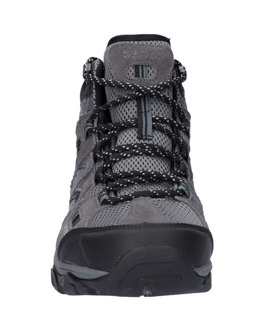 Hi-tec Black Apex Lite Mid Synthetic Hiking Boots for men