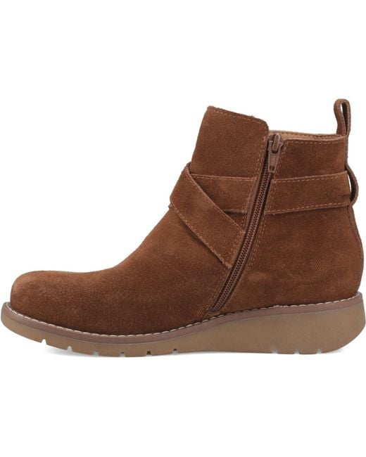 Hush Puppies Brown Lyra Suede Boots
