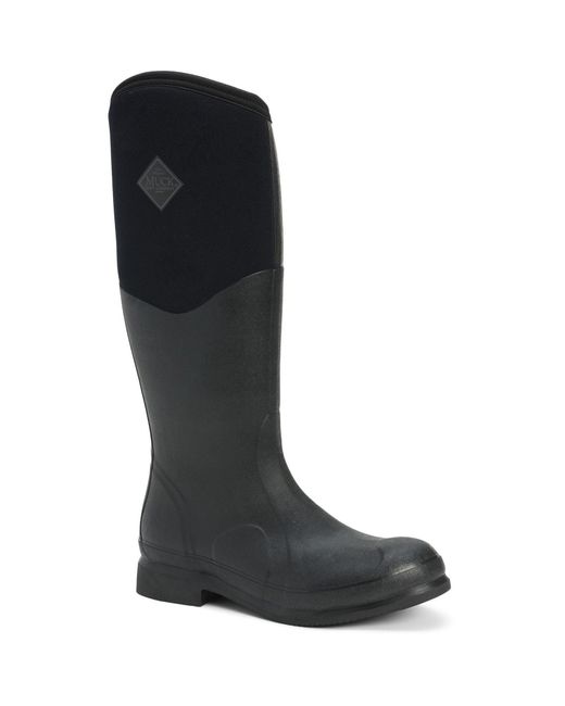 Muck Boot Black Colt Ryder Rubber Wellington Boots