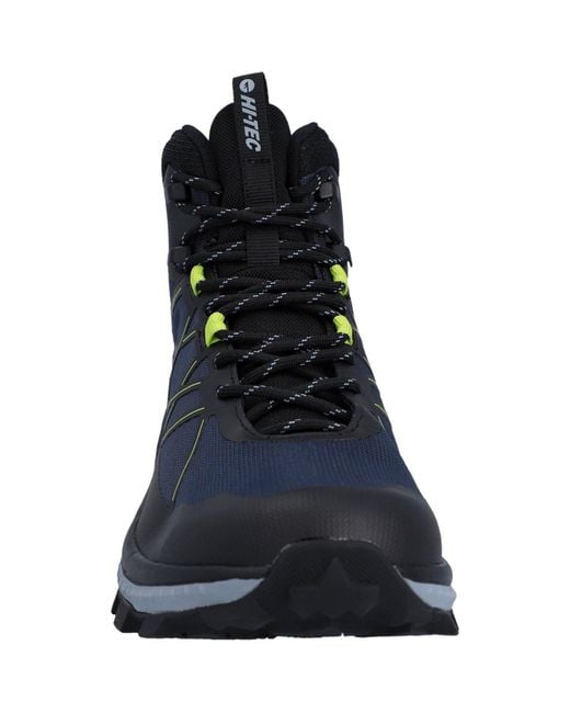 Hi-tec Blue Infuse Mid Polyester /Spellbound/Acid Lime Hiking Boots for men