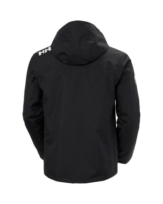 Helly Hansen Sport Black Crew Hooded Midlayer Sailing 2.1 Sailing Jacket for men