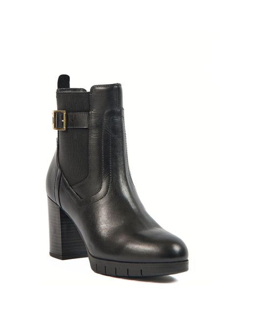Nala Botas De Mujer Negras De Piel/Textil Pod de color Black