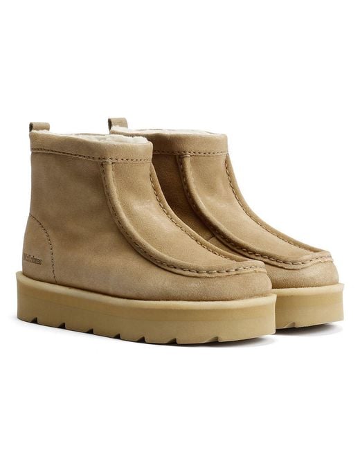 Clarks Natural Meare Rooey Suede Maple Boots