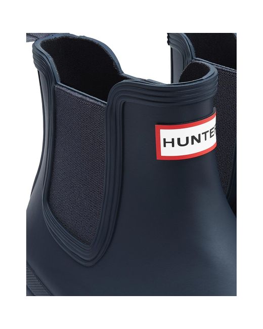 Hunter Blue Original Chelsea Boot for men