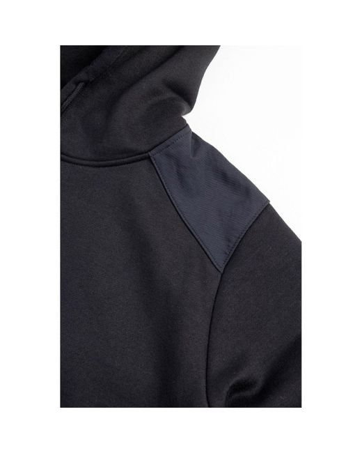 Caterpillar Black Essentials Synthetic Hooded Sweatshirt for men