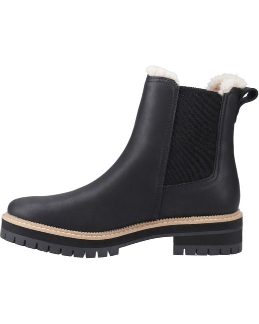 TOMS Black Bennet Leather Boots