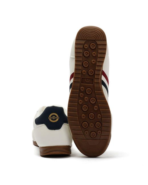 Lambretta White Tackle Trainers for men