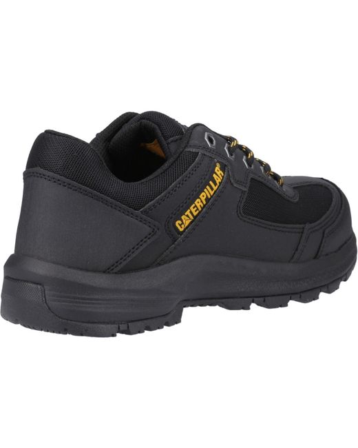 CAT Safety Black Caterpillar Elmore Low Synthetic Safety Trainers for men