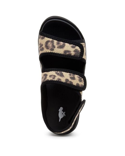 Rocket Dog Black Balmy Dexter Textile Tan/ Sandals