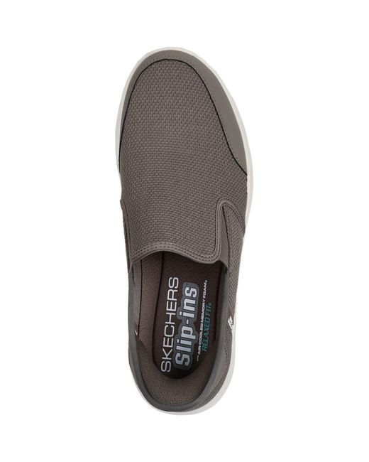 Skechers Gray Slip-ins Relaxed Fit Equalizer 5.0 Trainers for men