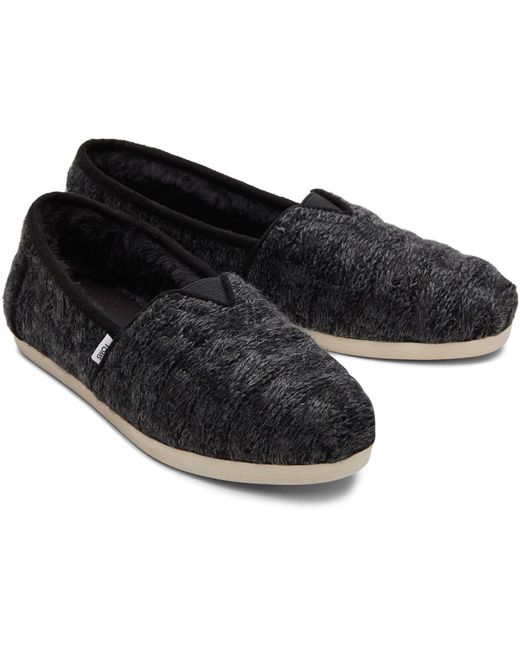 TOMS Black Alpargata With Cloudbound Polyester Slippers