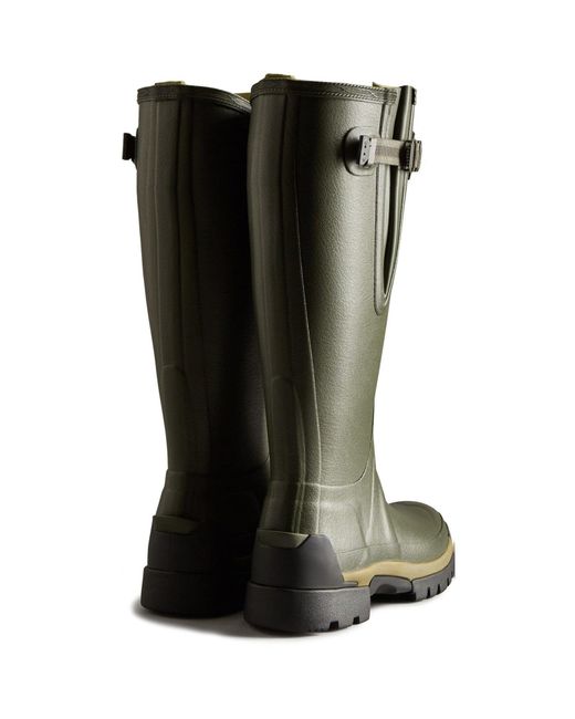 Hunter Green Dark Balmoral Adjustable Synthetic Lined Wellington Boots