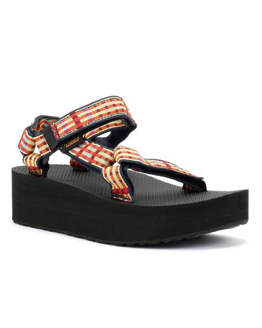 Flatform Universal Sandali Gialli Da Donna di Teva in Black