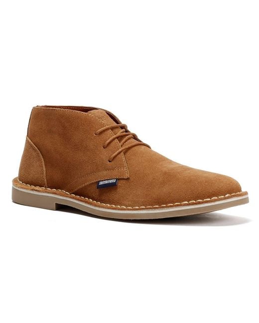 Lambretta Brown Chiswick Suede Boots for men