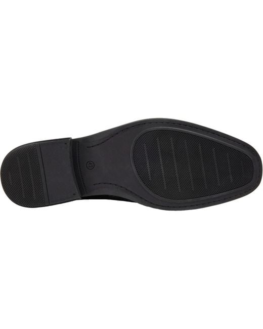 Pod Black Savage Leather/Textile Lace-Up Shoes for men