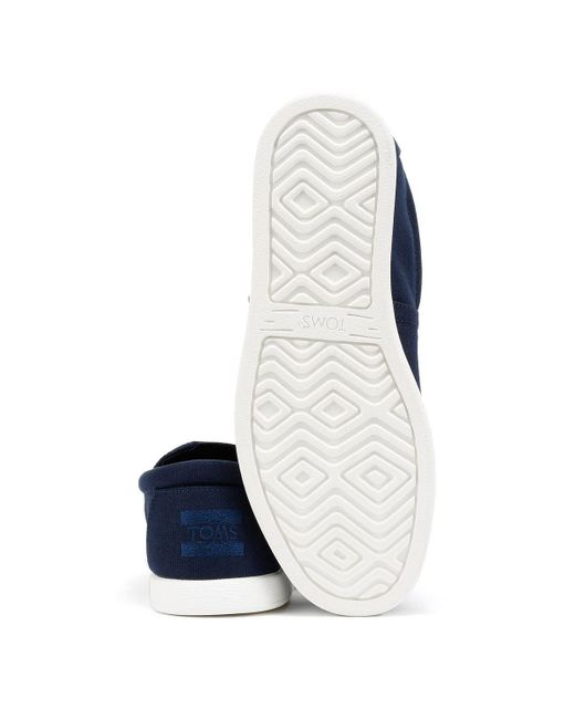 Alp Fwd Alpargatas De Lona Azules Para Hombre TOMS de hombre de color Blue