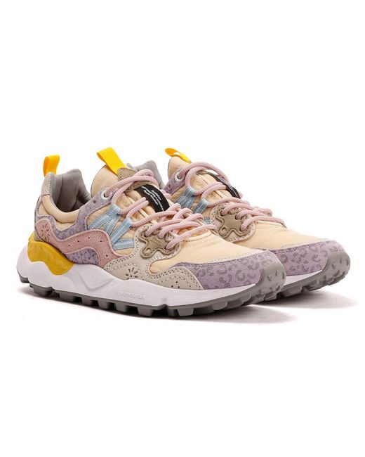 Flower Mountain Purple Yamano 3 Lilac/Blush/Cream Trainers