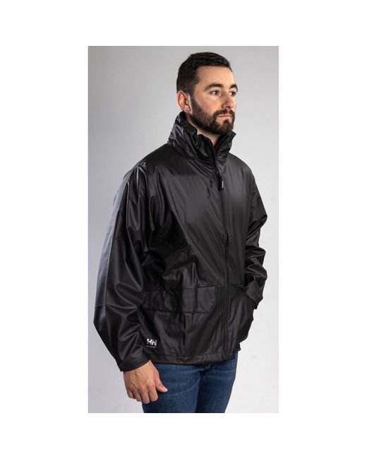 Helly Hansen Black Voss Adults Rain Jacket