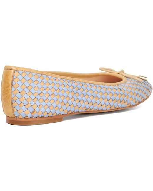 Dune Blue Heights Ballet Flat